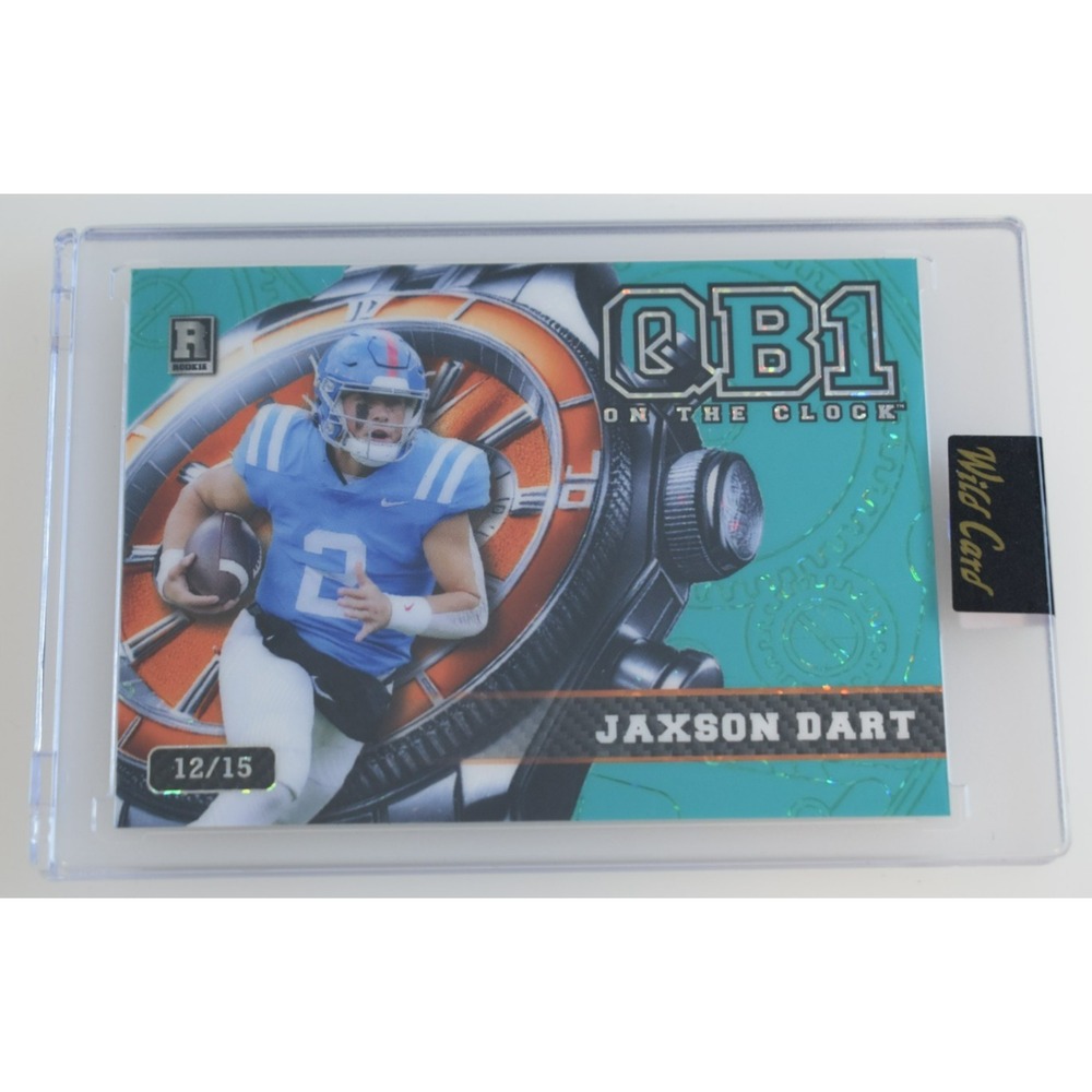 2024 Wild Card QB1 On the Clock Breakers Brick Jaxson Dart Teal Orange #12/15